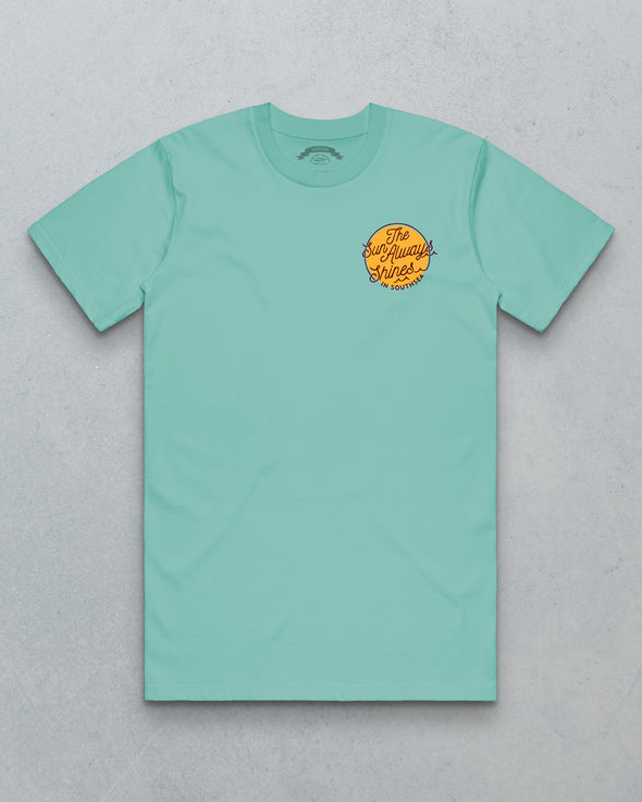 Men's Tee // Shines - Lagoon Pale Blue