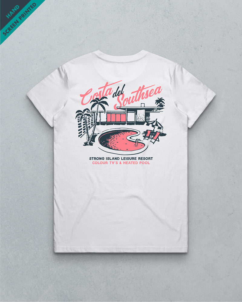 Costa del Southsea // Women's Tee - White