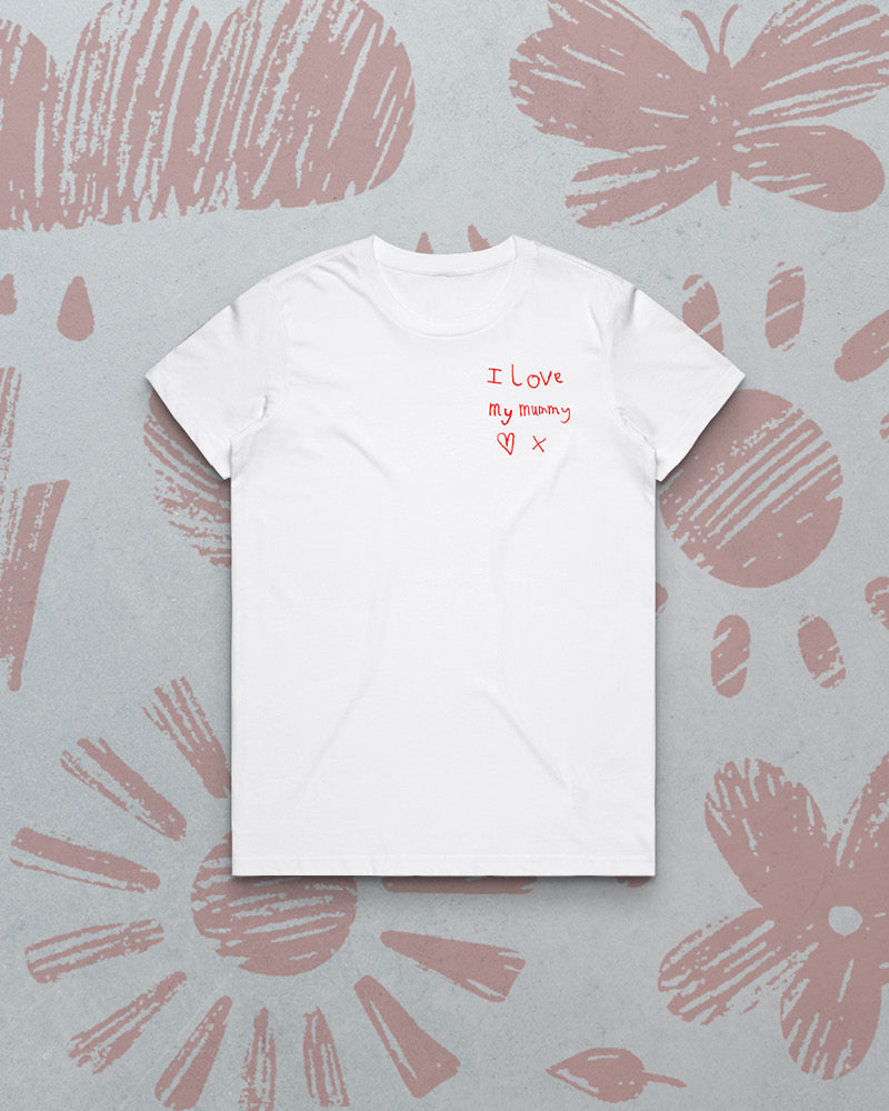 Women's Tee // Using Your Child's Artwork - Valentines Delivery