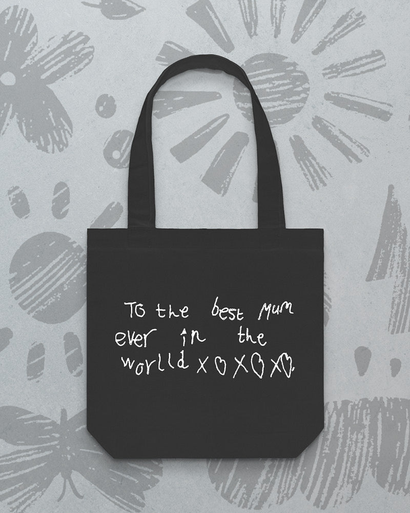 Tote Bag // Using Your Child's Artwork - Valentines Delivery