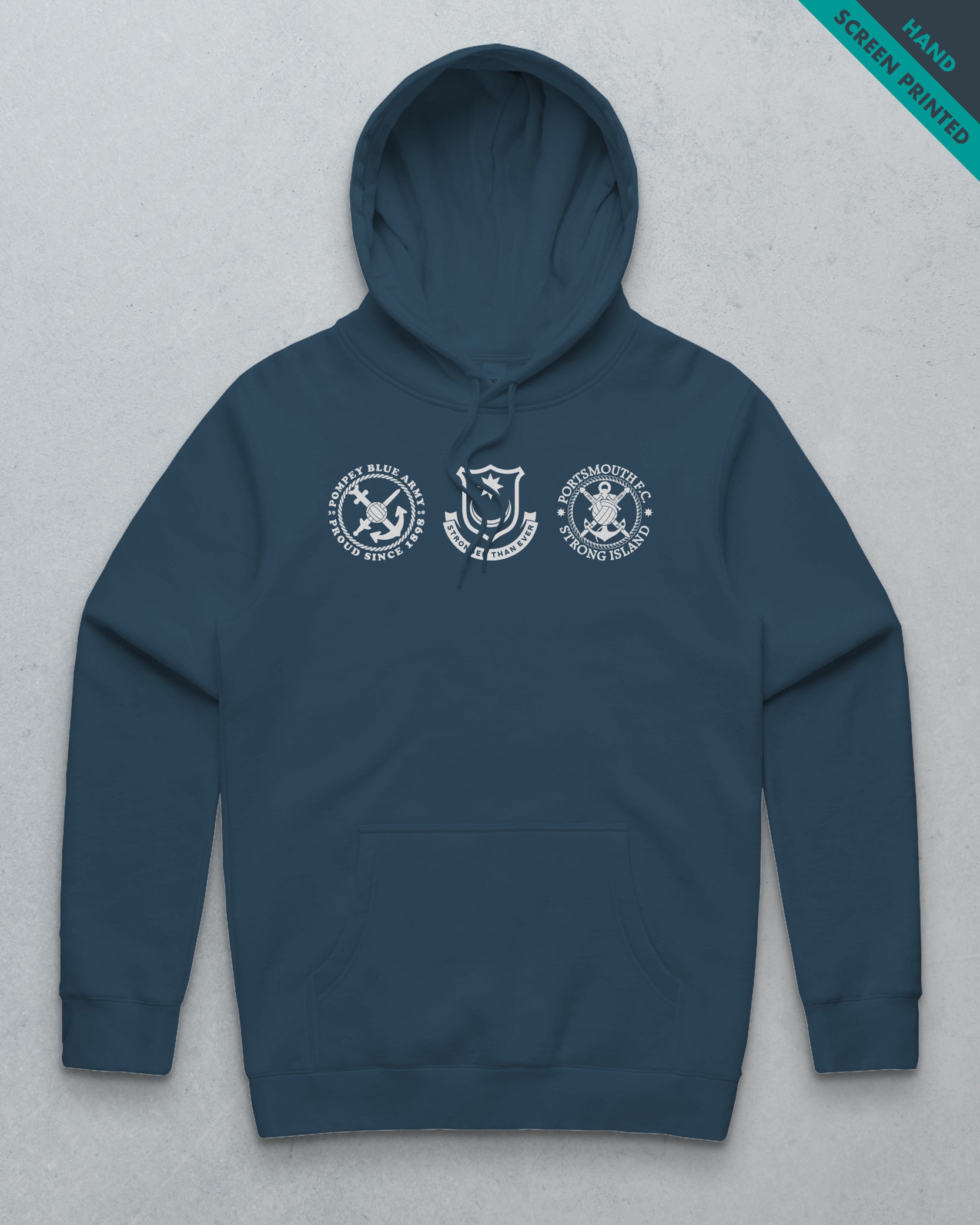 PFC // Premium Unisex Hoodie Petrol Blue – Strong Island Clothing Co