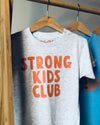 Strong Kids Club // Toddler Kids Unisex Tee - Ash Grey