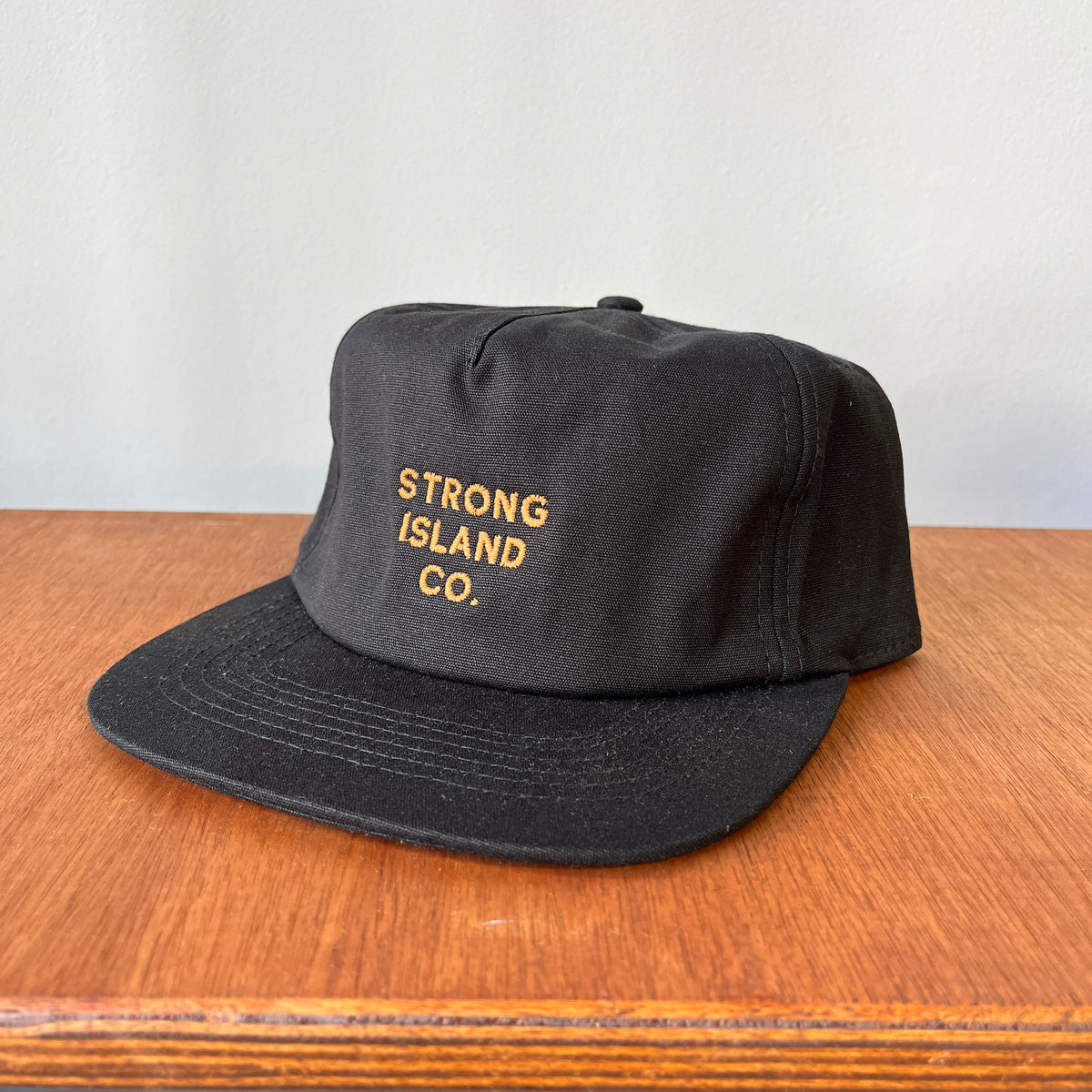 SICo // Embroidered 5 Panel Organic Cap - Black