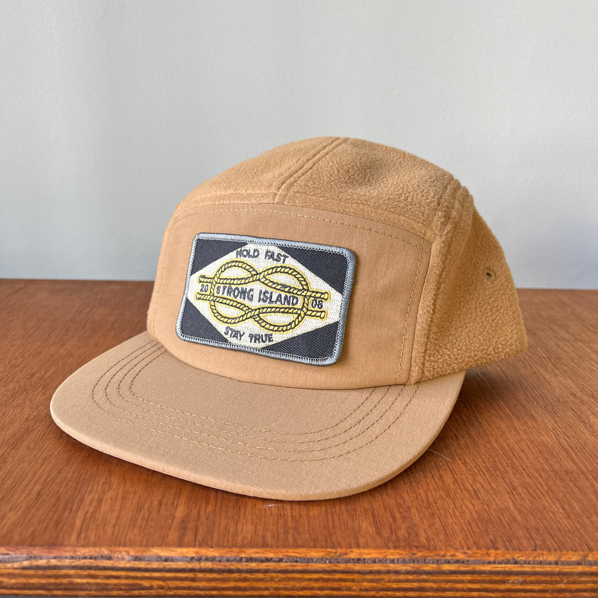 Fleece // 5 Panel Organic Cap - Biscuit