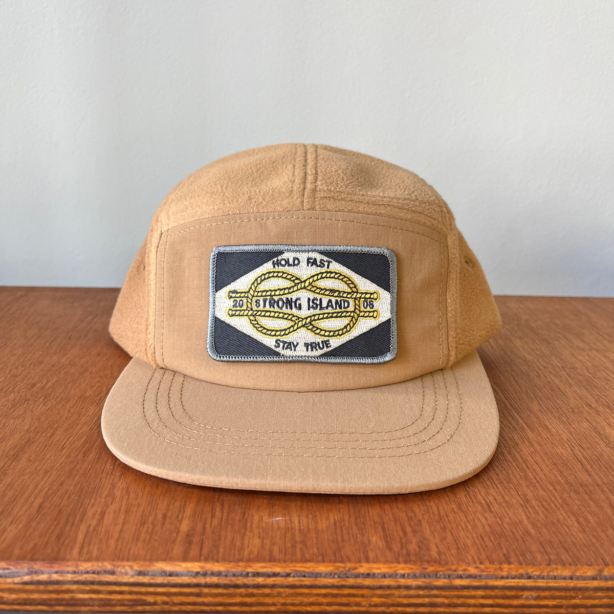 Fleece // 5 Panel Organic Cap - Biscuit