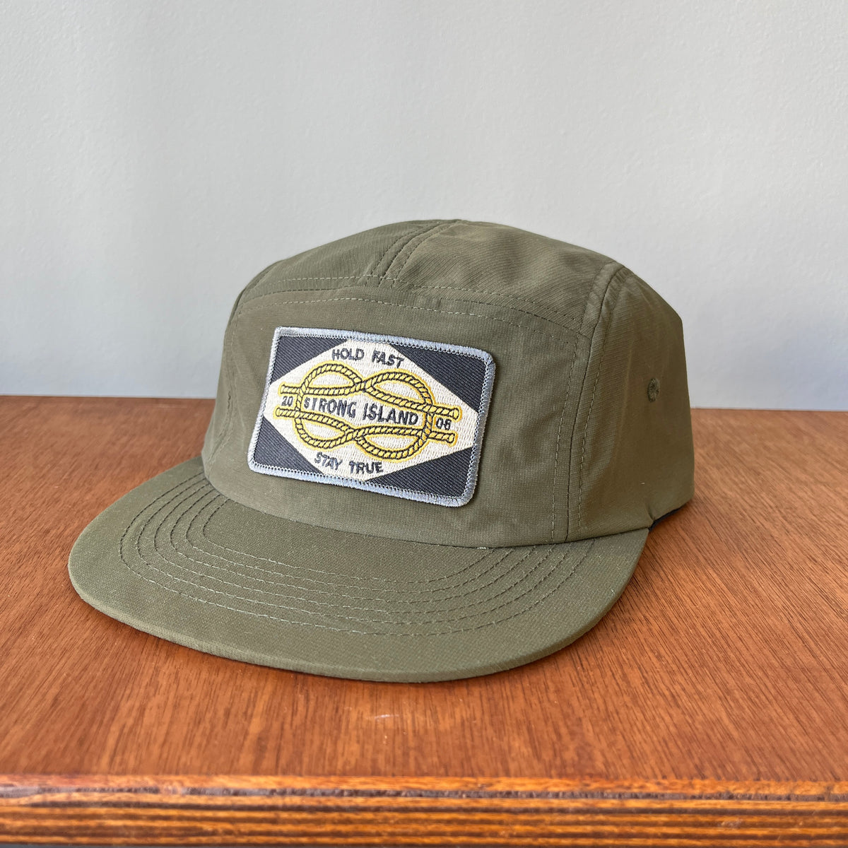Patch // 5 Panel Organic Ripstop Cap - Khaki Green