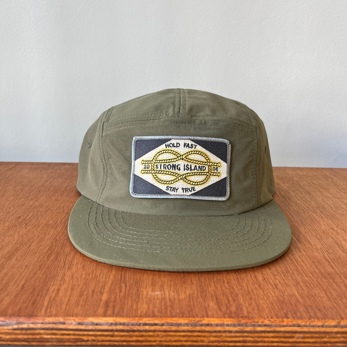 Patch // 5 Panel Organic Ripstop Cap - Khaki Green
