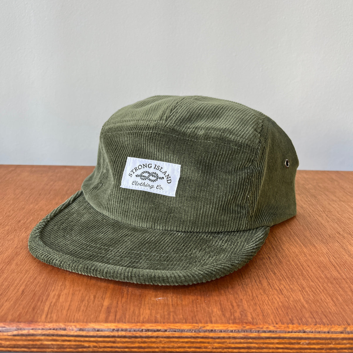 Cord // 5 Panel Organic Cap - Forest Green