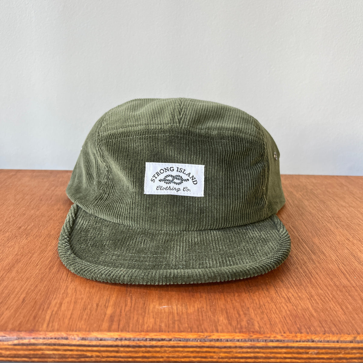 Cord // 5 Panel Organic Cap - Forest Green