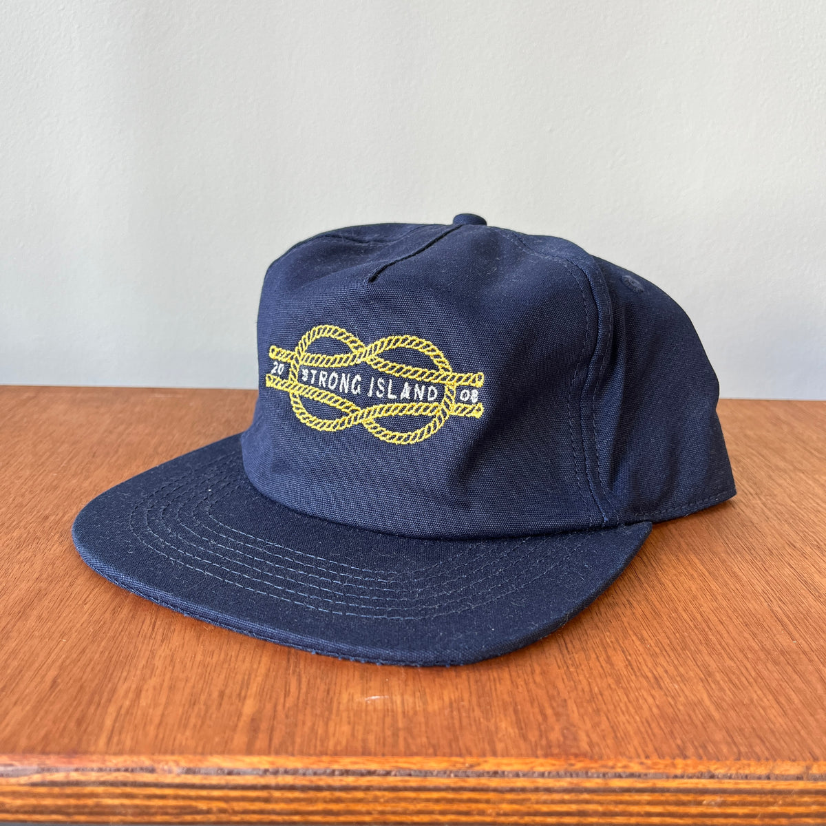Rope // Embroidered 5 Panel Organic Cap - Navy