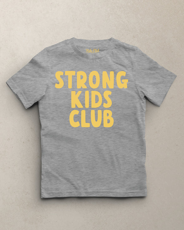 Strong Kids Club // Toddler Kids Unisex Tee - heather Grey