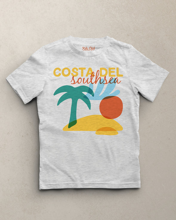 Costa del Southsea // Toddler Kids Unisex Tee - Ash Grey