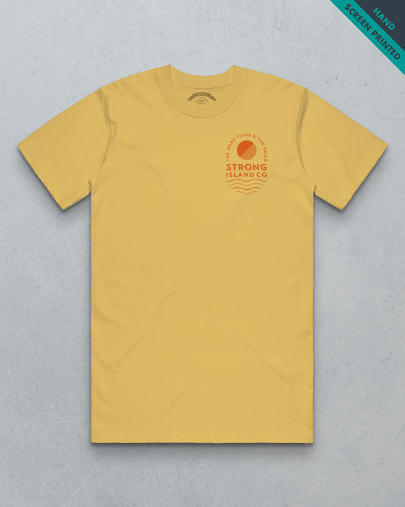 Hard Times // Men's Tee - Sunset Yellow