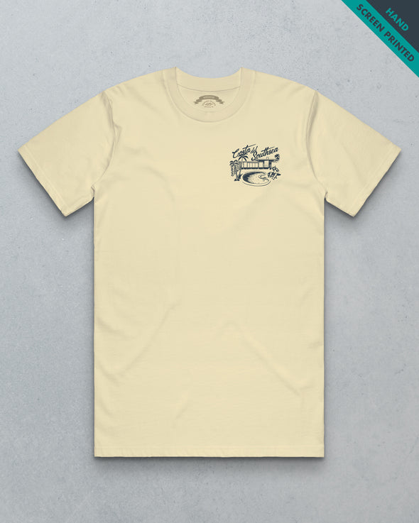 Costa Del Southsea // Men's Tee - Butter Yellow