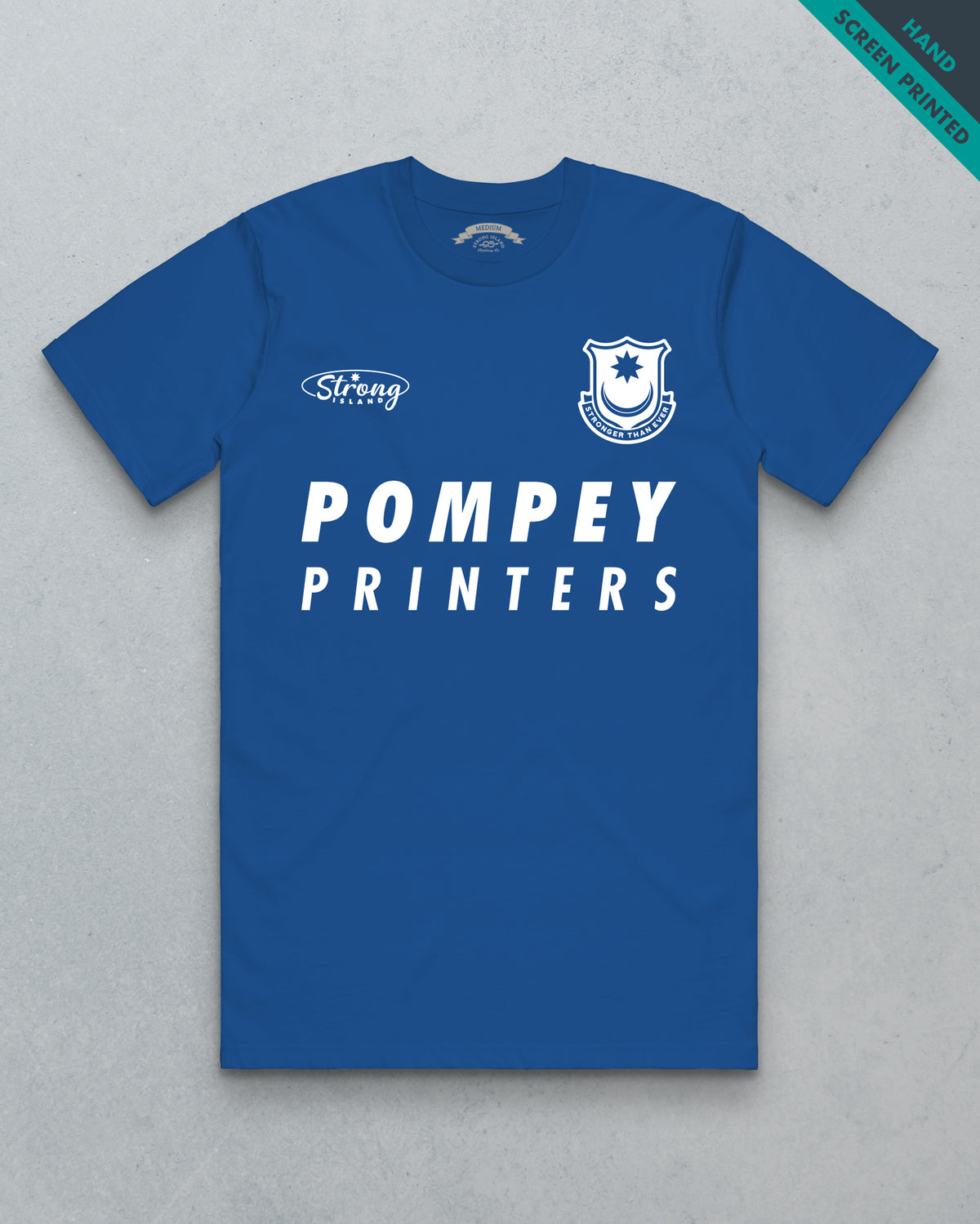 Pompey Printers // Men's Tee - Royal Blue