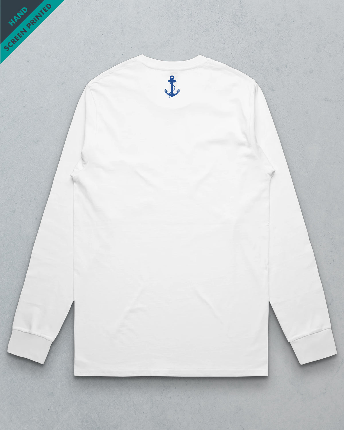 PFC Pompey Printers // Men's LS Tee - White