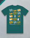 Signal // Men's Tee - Atlantic Green/Blue