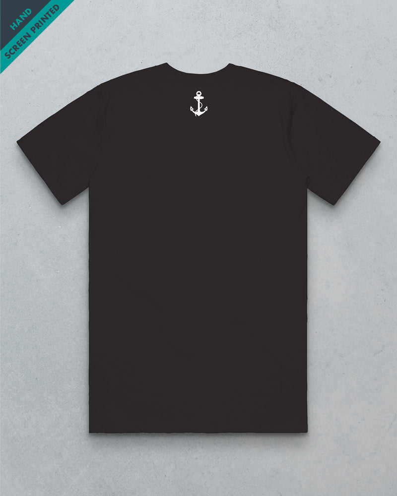 In The Brig // Men's Heavy Tee - Faded Coal & Gold