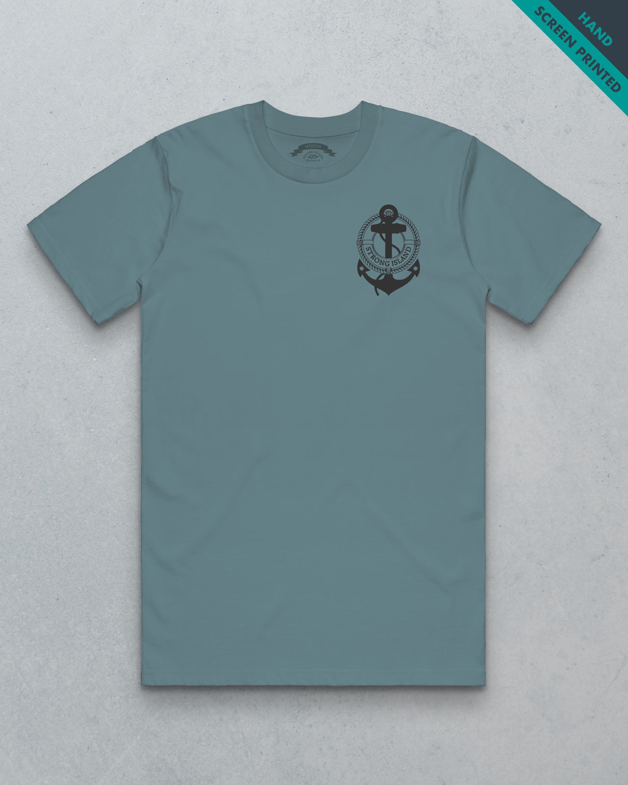 Branded  // Men's Staple Tee - Mineral Blue