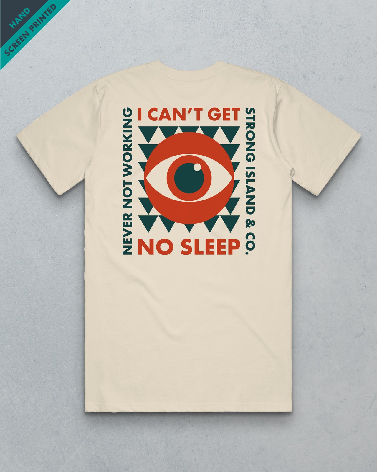 No Sleep // Men's Tee - Ecru