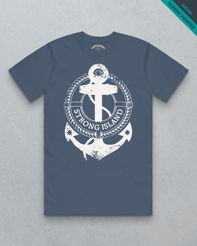 Branded // Men's Heavy Tee - Faded Indigo