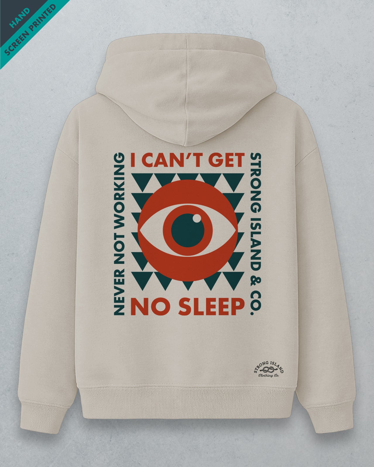No Sleep // Premium Unisex Hoodie - Stone Beige