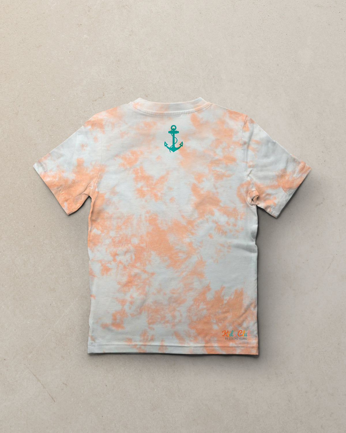Shines //  Kids Unisex Tee - Orange Tie dye