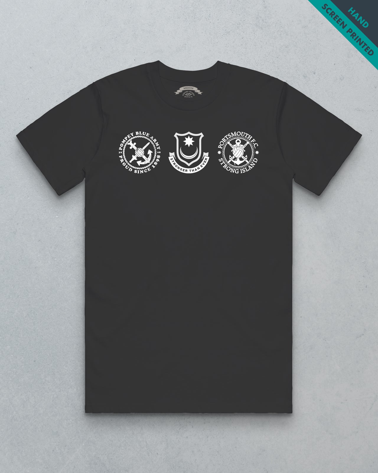 PFC Hat Trick // Men's Tee - Coal Black