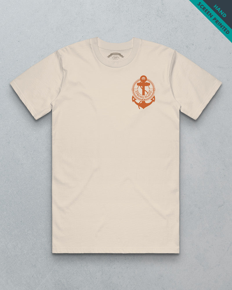 Branded  // 2 For £50 Men's Staple Tee - Ecru