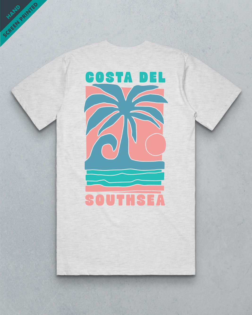 Costa del Southsea // Men's Tee - Ash White