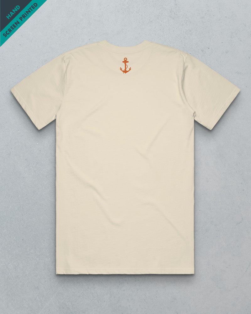 Branded  // 2 For £50 Men's Staple Tee - Ecru