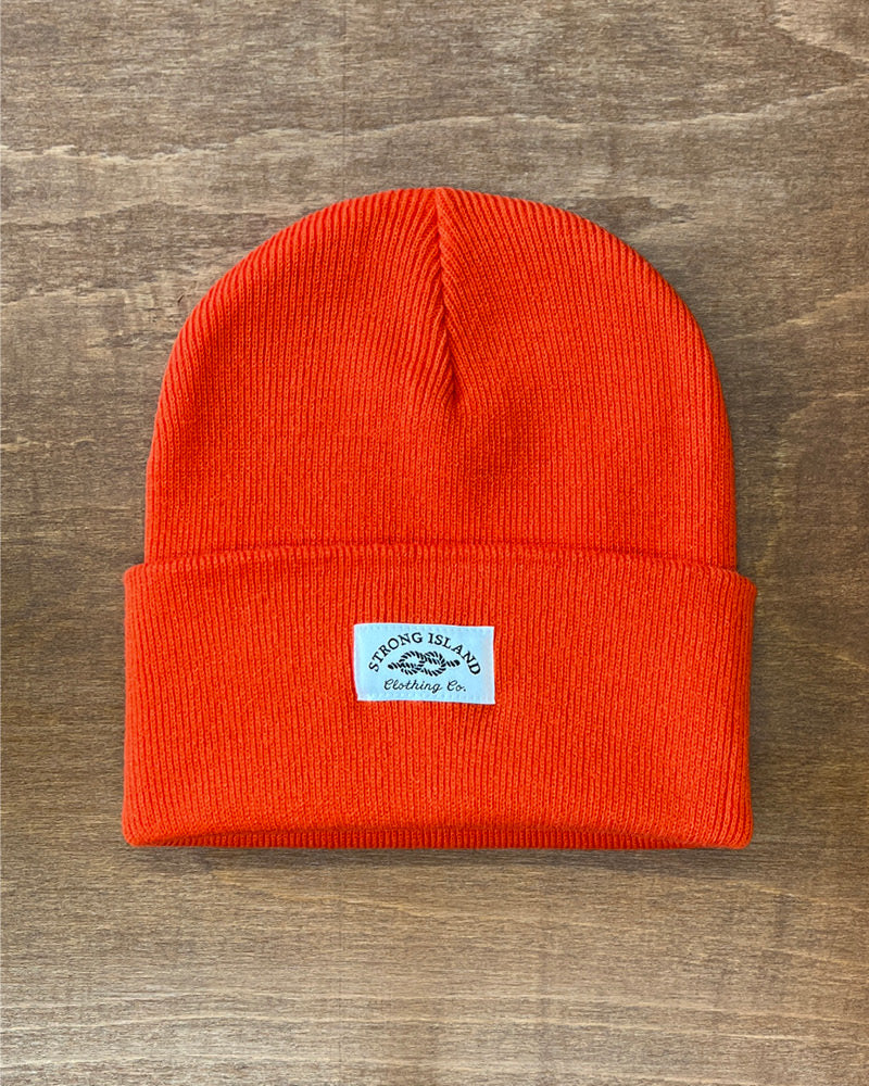 Staple Beanie // Fire Red