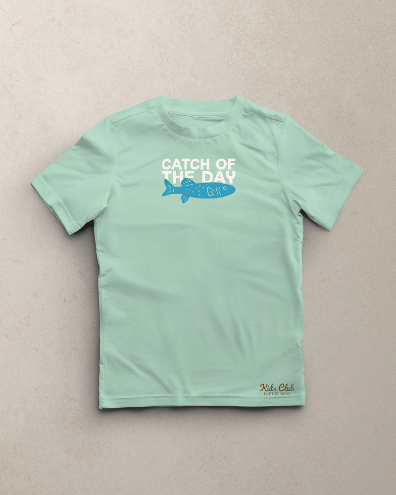 Catch Of The Day // Kids Unisex Tee - Seafoam Green