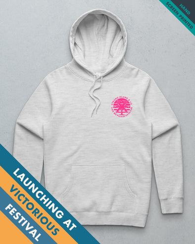 Sundown // Premium Unisex Hoodie - Ash White