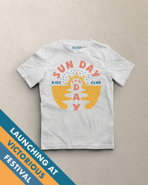 Fun Day // Toddler Kids Unisex Tee - Ash White