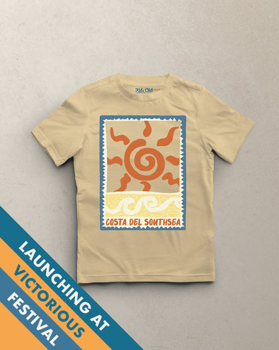 Costa del Southsea // Toddler Kids Unisex Tee - Sand