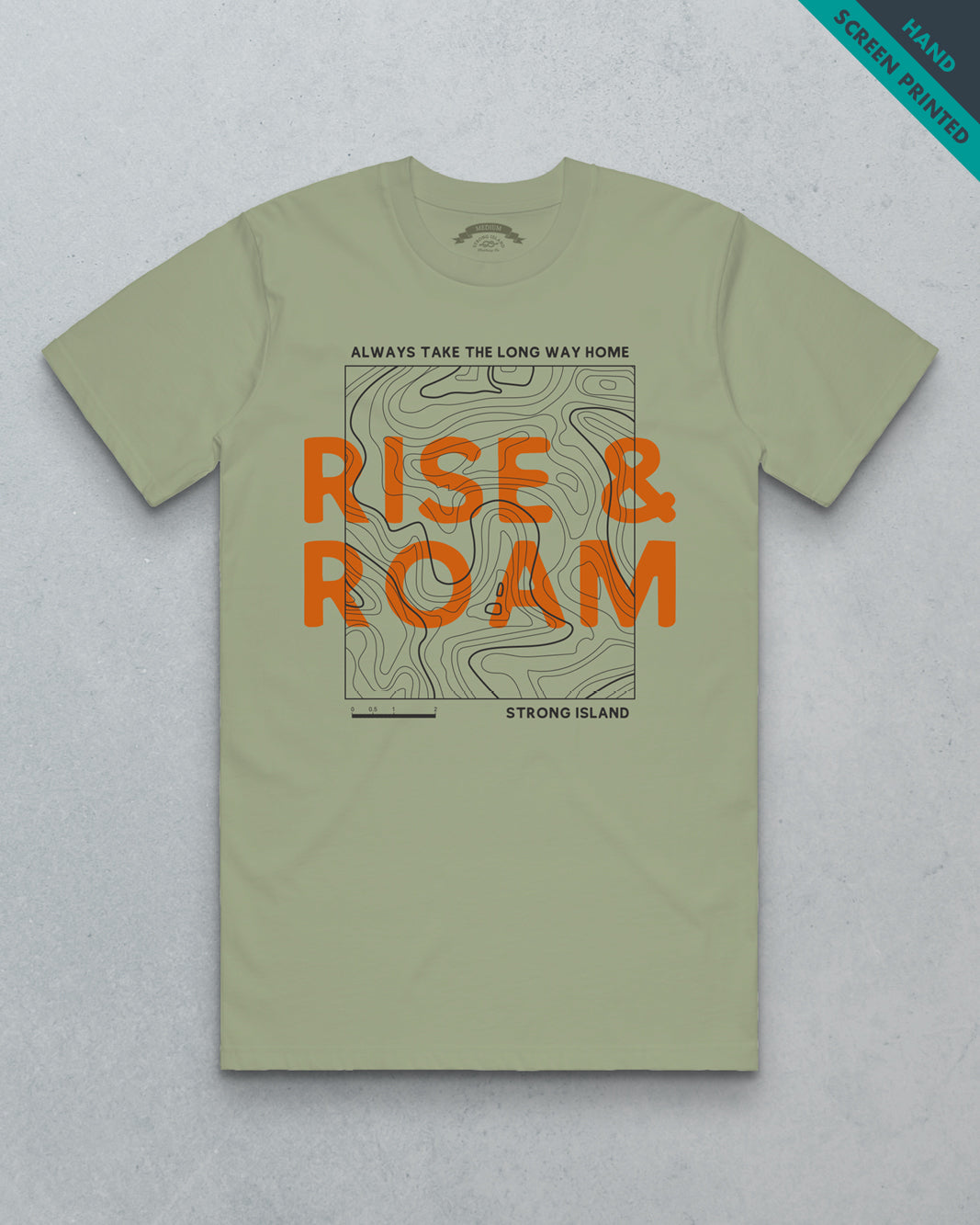 Rise & Roam // Men's Tee - Pistachio Green