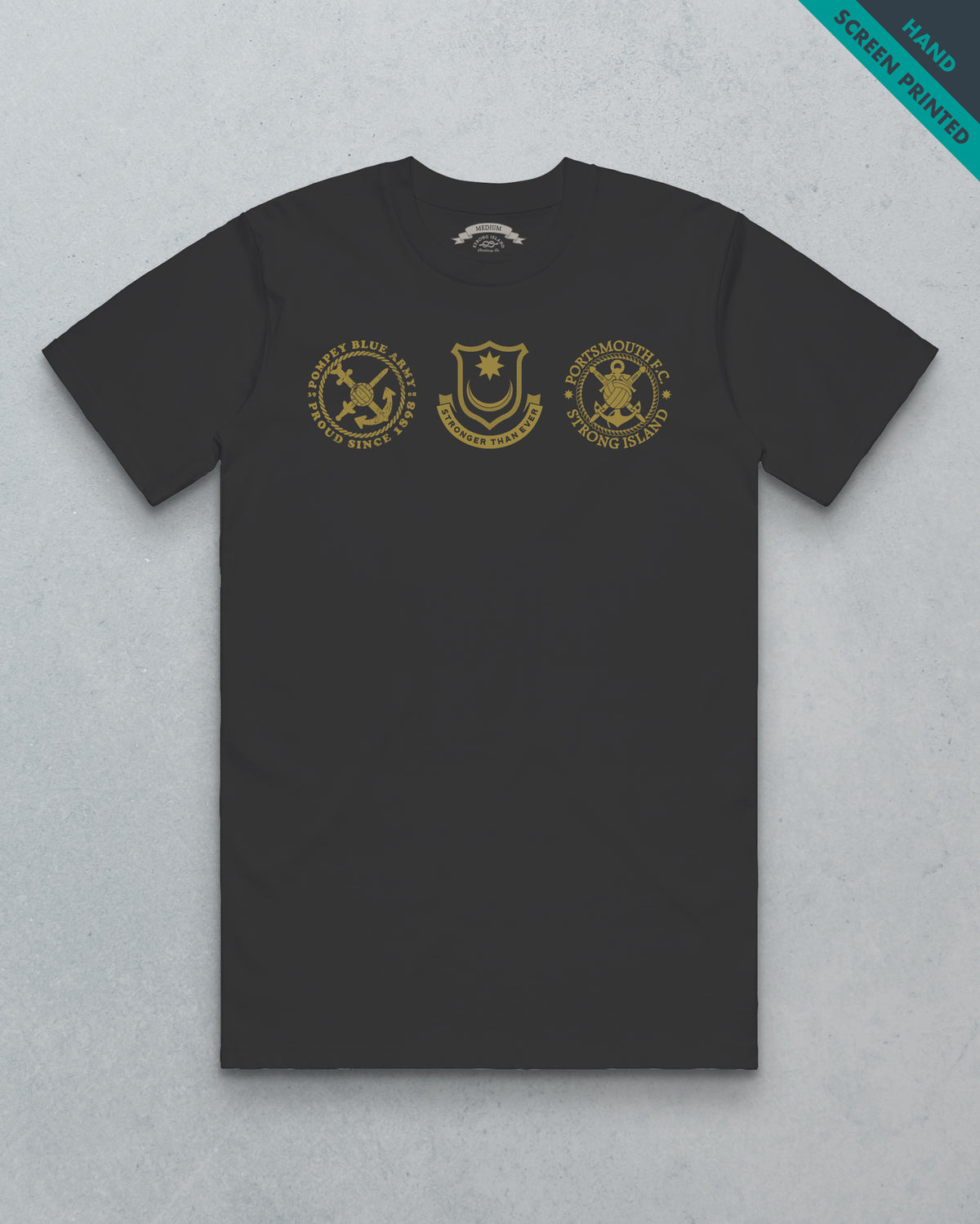 PFC Hat Trick // Men's Tee - Coal Black