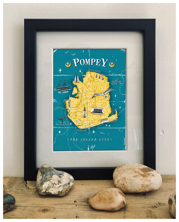 The Island City // Pompey Art Print