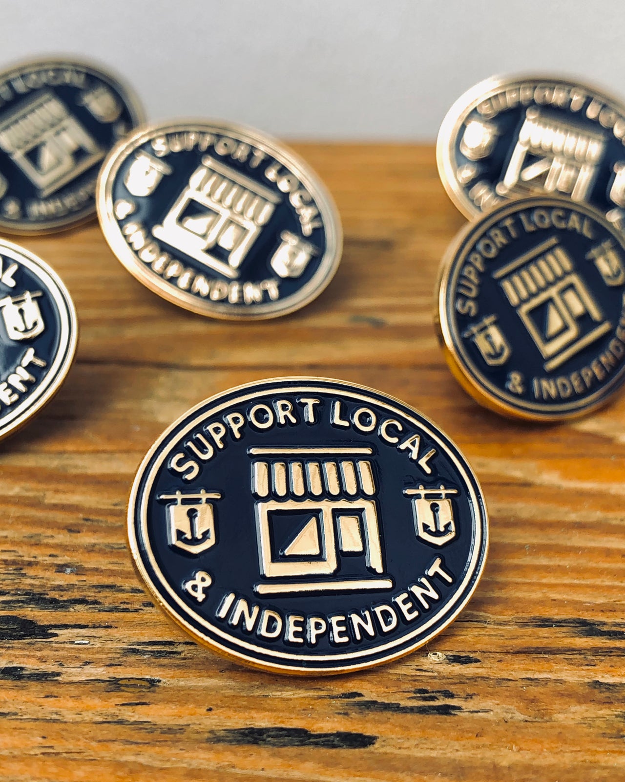 Support Local // Enamel Pin Badge