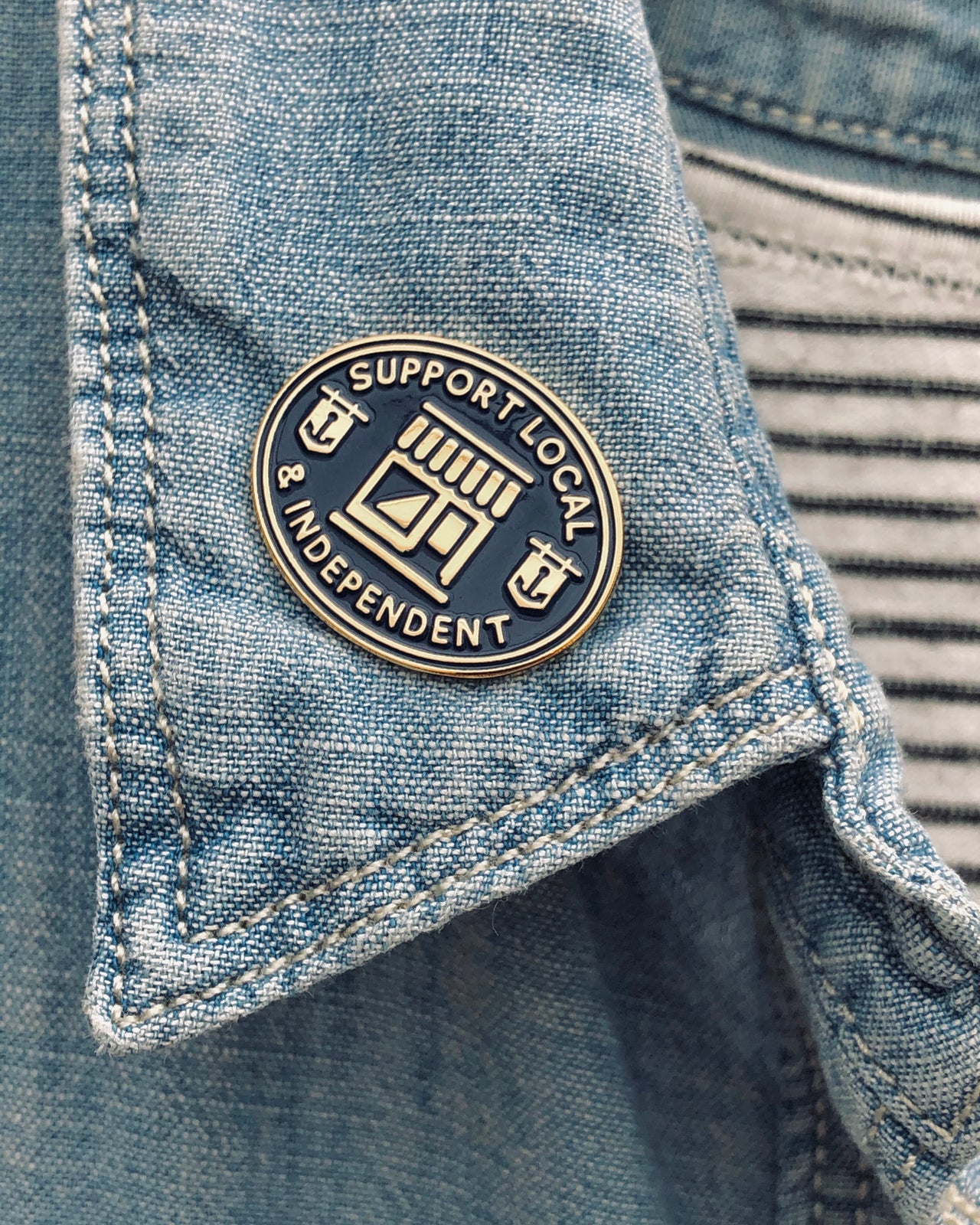 Support Local // Enamel Pin Badge